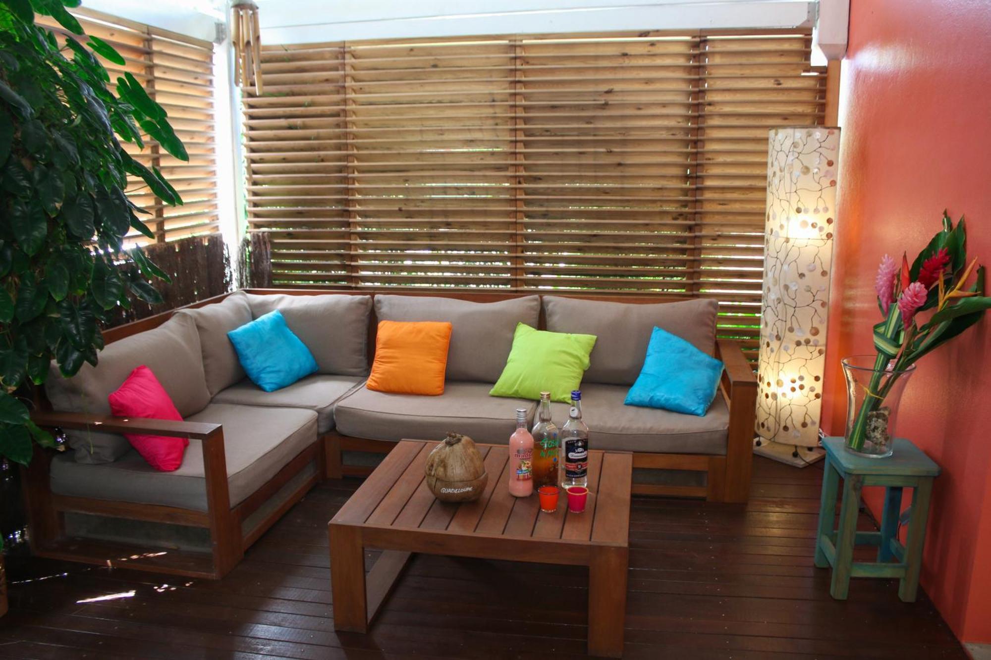 Bungalow La Papaye Bleue Residence Acces Piscine & Plage Saint-Francois  Esterno foto
