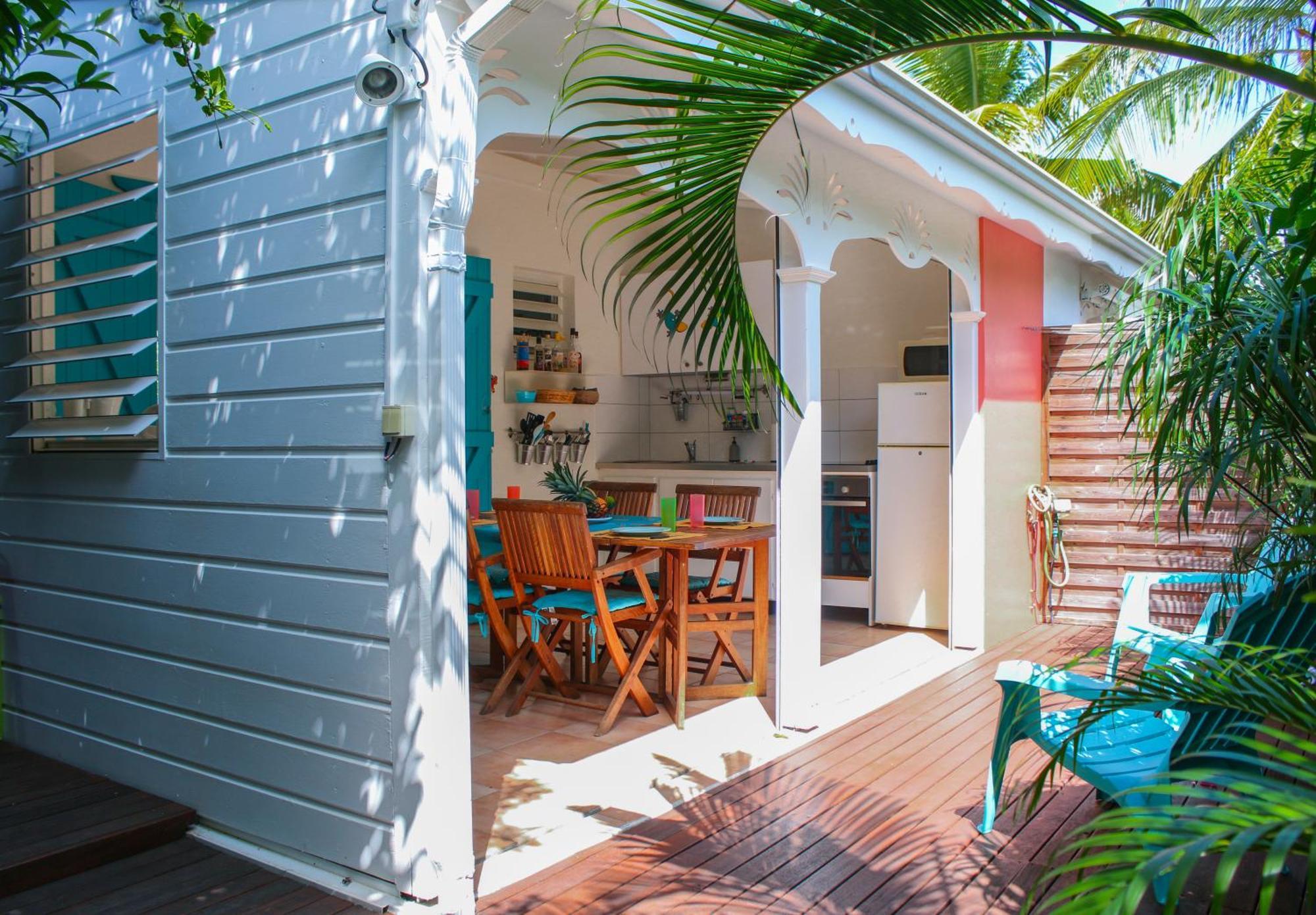 Bungalow La Papaye Bleue Residence Acces Piscine & Plage Saint-Francois  Esterno foto